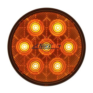 7 LED 4" Competition Series Turn Signal Light Kit - Amber LED/Amber Lens - United Pacific 39119BAK