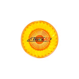 7 LED 2" Round Turbine Light (Clearance/Marker) - Amber LED/Amber Lens - United Pacific 39222