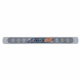 11 LED 17" P/T/C Light Bar With Chrome Bezel - Amber LED/Clear Lens - United Pacific 39252