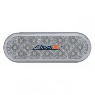 16 LED 6" Oval Reflector Turn Signal Light - Amber LED/Clear Lens - United Pacific 39342
