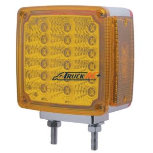 39 LED Reflector Double Face Turn Signal Light (Driver) - Amber & Red LED/Amber & Red Lens - United Pacific 39377