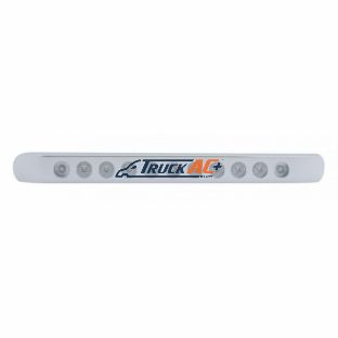 11 LED 17" Turn Signal Light Bar With Bezel - Amber LED/Clear Lens - United Pacific 39692