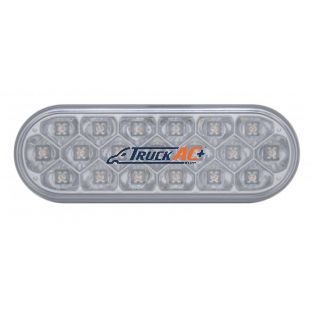 19 LED 6" Oval Reflector Turn Signal Light - Amber LED/Clear Lens - United Pacific 39706