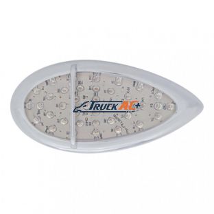 39 LED Flush Mount "Teardrop" Turn Signal Light - Amber LED/Clear Lens - United Pacific 39945