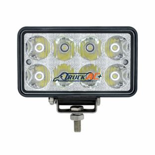 8 High Power LED Rectangular Work Light With Chrome Reflector - United Pacific 36507