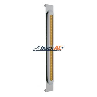 Mirror Bracket With 23 LED 17-1/4" Light Bar & Bezel - Amber LED/Amber Lens - United Pacific 31488