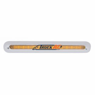 Freightliner 14 LED 12" Mirror Light Bar - Amber LED/Amber Lens - United Pacific 42311