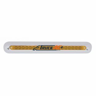 Freightliner 19 LED 12" Mirror Light Bar - Amber LED/Amber Lens - United Pacific 42314
