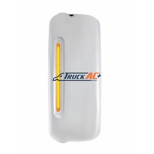 Mirror Cover With 24 Amber LED 12" GloLight For 2005+ Freightliner Century/Columbia- Driver-Amber Lens - United Pacific 42398