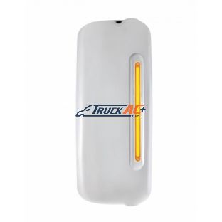 Mirror Cover With 24 Amber LED 12" GloLight For 2005+ Freightliner Century/Columbia- Passenger-Amber Lens - United Pacific 42399