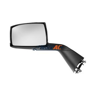 Chrome Hood Mirror Assembly With Sequential LED Turn Signal For 2018-2024 Volvo VNL - Driver - United Pacific 42242