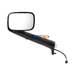 A2273902000, A2275354000 Black Hood Mirror With Heated Lens For 2018-2025 Freightliner Cascadia - Driver - United Pacific 42846