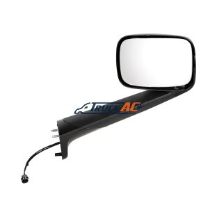 A2273902001, A2275354001 Black Hood Mirror With Heated Lens For 2018-2025 Freightliner Cascadia - Passenger - United Pacific 42847
