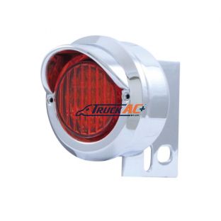 9 LED Mud Flap Hanger End Light With Visor - Red LED/Red Lens - United Pacific 10981