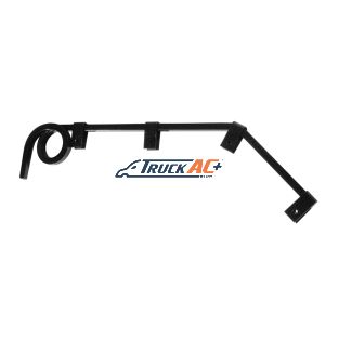 Black Angled Mud Flap Hangers - 1 Coil (Pair) - United Pacific 10613