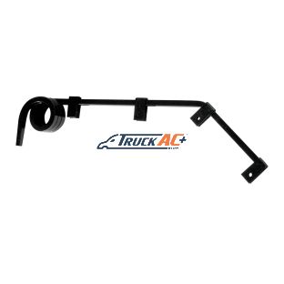 Black Angled Mud Flap Hangers - 3 Coils (Pair) - United Pacific 10615