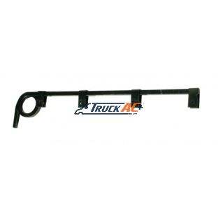 Black Straight Mud Flap Hangers - 1 Coil (Pair) - United Pacific 10625