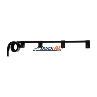 Black Straight Mud Flap Hangers - 2 Coils (Pair) - United Pacific 10626