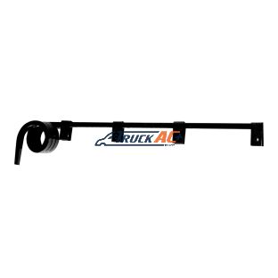 Black Straight Mud Flap Hangers - 3 Coils (Pair) - United Pacific 10627