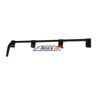Black Straight Mud Flap Hangers - No Coil (Pair) - United Pacific 10671