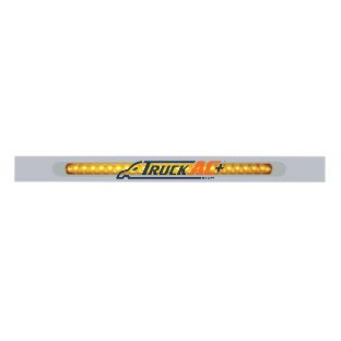 Chrome Top Mud Flap Plate With 23 SMD LED Light Bar & Bezel - Amber LED/Amber Lens (Each) - United Pacific 37318
