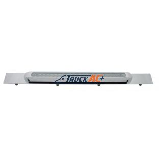 Chrome Top Mud Flap Plate With 23 SMD LED Light Bar & Bezel - Amber LED/Clear Lens (Each) - United Pacific 37320