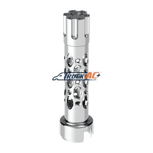 Austin Style Gun Cylinder Gearshift Knob With 13/15/18 Speed Adapter - Chrome/Vertical - United Pacific 70650