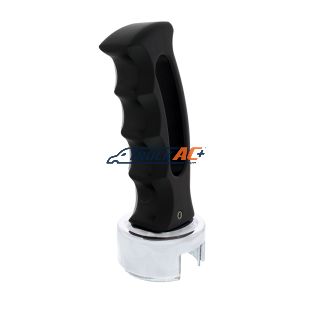 Slot Style Gearshift Knob With 13/15/18 Speed Adapter - Black - United Pacific 70694