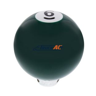 Number 6 Pool Ball Gearshift Knob - Gloss Green - United Pacific 70756