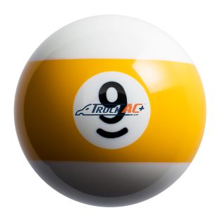 Number 9 Pool Ball Gearshift Knob - Gloss Yellow Striped - United Pacific 70758