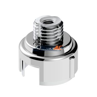 M30X3.5 Thread-On Gearshift Adapter W/LED Mount For Eaton-Fuller 13/15/18 Speed-Liquid Silver - United Pacific 71055