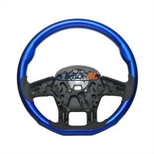 18" YourGrip Wood Candy Color Steering Wheel For 2012-2021 PB 579 & 2013-2021 KW T680-Indigo Blue - United Pacific 88337