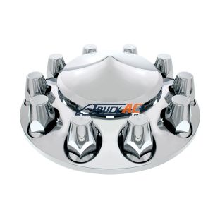 Pointed Front Axle Cover With 33mm Standard Thread-On Nut Covers - Chrome - United Pacific 10254