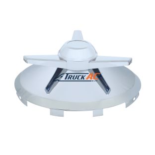 Universal Chrome Front Hubcap With 3 Extra Large Bar Straight Spinner - 7/16" Lip - United Pacific 10247