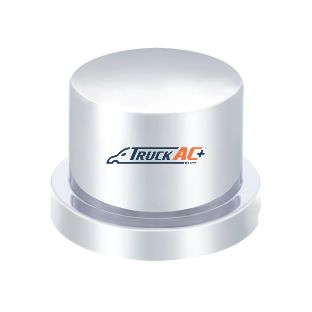3/4" X 5/8" Chrome Plastic Flat Top Nut Cover - Push-On - United Pacific 10755B