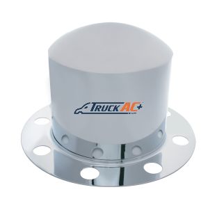 Chrome Dome Rear Axle Cover 2PC Kit For 33mm Nut Cover - Steel/Aluminum Wheel (8 Hole) - United Pacific 10222