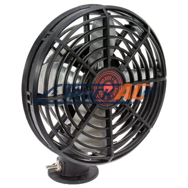 Red Dot 7 1/4" Dash Fan 12V- Truck Air 01-3053, MEI 3852