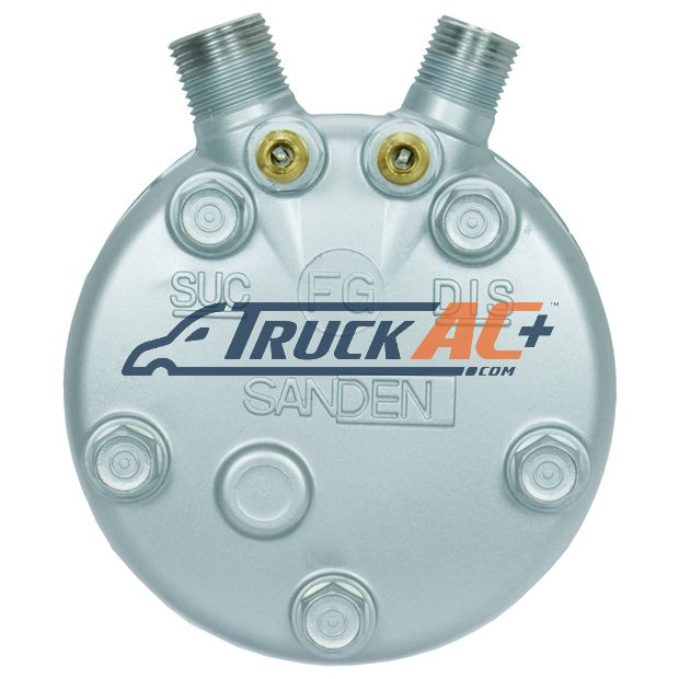 Sanden (FG) Rear Head - Truck Air 03-6503, MEI 5621
