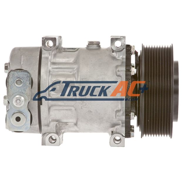 OEM Sanden A/C Compressor - Sanden 4384, Truck Air 03-1406, MEI 54384