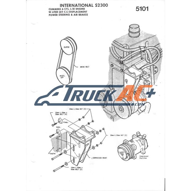 Navistar S2300 with L10 Cummins, 6 cyl, 10L, 611ci Engine - Mount ...