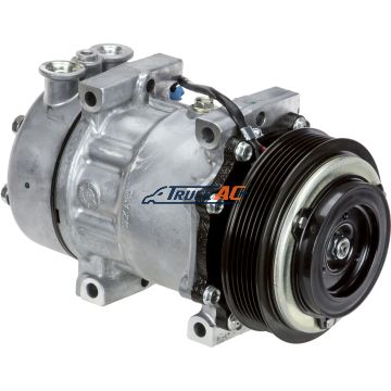 OEM Sanden A/C Compressor - Sanden 4079, 4376, Kenworth, Peterbilt F69-6003-122, Truck Air 03-1401S, MEI 5362S