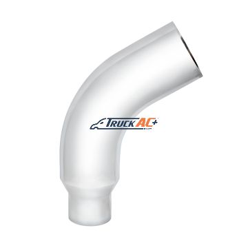 14-13056CP Chrome 58 Degree Angled Exhaust Elbow For Peterbilt 379 - 6" OD To 5" OD - United Pacific PB379-E58-65