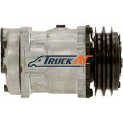 OEM Sanden A/C Compressor - Sanden 7803, Truck Air 03-1843, MEI 5704